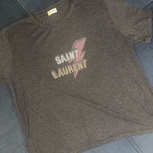 Saint Laurent Heidi Slimane Lightning Bolt Tee